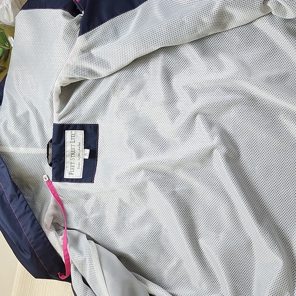 Fleet Street Petite Women's Navy & Pink Lightweight Jacket, Size Petite Large - Picture 9 of 15
